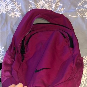 Purple Nike backpack